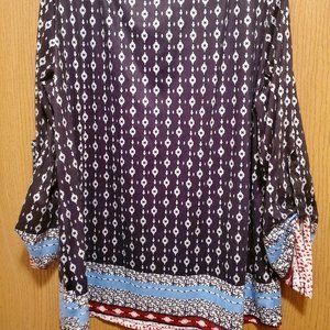 Bright lightweight tunic style top 2XL unbranded